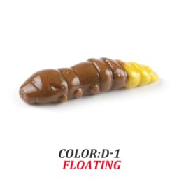 Supercontinent  Pupa Soft Lures  Soft Plastic Lures Larva  38mm/18pcs Floating Freshwater Swimbaits Silicone Soft Bait Worm