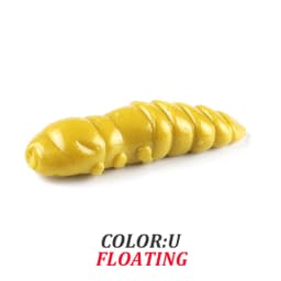 Supercontinent  Pupa Soft Lures  Soft Plastic Lures Larva  38mm/18pcs Floating Freshwater Swimbaits Silicone Soft Bait Worm