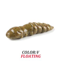 Supercontinent  Pupa Soft Lures  Soft Plastic Lures Larva  38mm/18pcs Floating Freshwater Swimbaits Silicone Soft Bait Worm