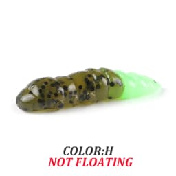 Supercontinent  Pupa Soft Lures  Soft Plastic Lures Larva  38mm/18pcs Floating Freshwater Swimbaits Silicone Soft Bait Worm