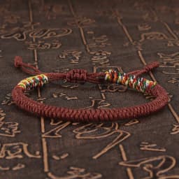 Tibetan Buddhist Bracelet Unisex Handmade Braided King Kong Knot Colorful String Bracelets for Women Men Lovers Lucky Jewelry