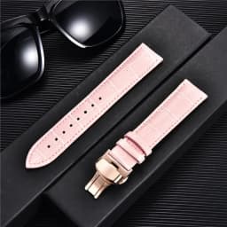 REMZEIM Bamboo Pattern Genuine Leather Watch Strap First layer Cowhide Watch Band 18/20/22/24mm With Steel Butterfly Buckle