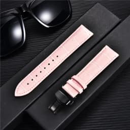 REMZEIM Bamboo Pattern Genuine Leather Watch Strap First layer Cowhide Watch Band 18/20/22/24mm With Steel Butterfly Buckle