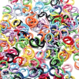 100Pcs/Lot 1.2x8mm Colorful Metal Open Jump Rings Split Jump Ring Connector for DIY Jewelry Making Findings Accessories Supplies