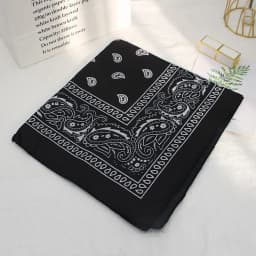 Bandana Square Head Hip Hop Black Scarves Women Sports Bandana Hair Band Neck Scarf Sports Headwear Handkerchief