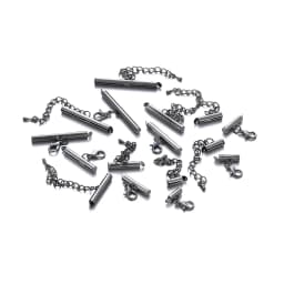 10Set 10-40mm Metal Bracelet End Connectors Slide Clasp Extending Lobster Clasps Slide Hook Tail Chain For DIY Jewelry Making