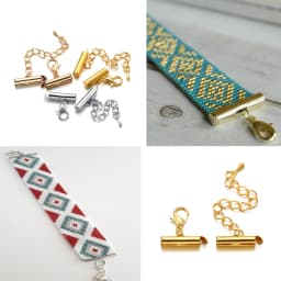 10Set 10-40mm Metal Bracelet End Connectors Slide Clasp Extending Lobster Clasps Slide Hook Tail Chain For DIY Jewelry Making