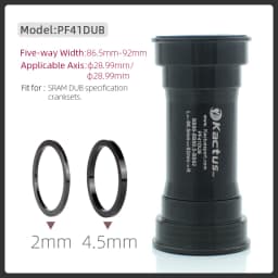 PF4124 BB86 92 Pressfit Bottom Brackets Mtb Road Bicycle BB PF4130 PF41-DUB Frame Shell 86.5-92mm Fit for Shimano SRAM GXP-DUB