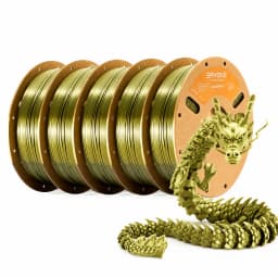 Eryone 5KG Ultra Silk PLA Premium Filament 3D Print, 1.75mm Multicolor Available 1kg Ultra Silk PLA, 1KG/Spool