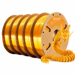Eryone 5KG Ultra Silk PLA Premium Filament 3D Print, 1.75mm Multicolor Available 1kg Ultra Silk PLA, 1KG/Spool