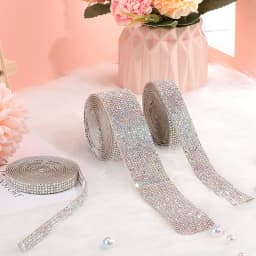 Self Adhesive Crystal Rhinestone Sticker Diamond Ribbon DIY Sticker Rhinestones Arts Crafts Car Phone Decoration Dropshipping