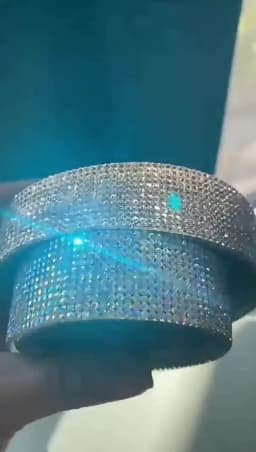 Self Adhesive Crystal Rhinestone Sticker Diamond Ribbon DIY Sticker Rhinestones Arts Crafts Car Phone Decoration Dropshipping