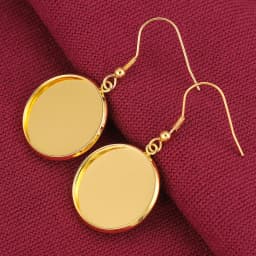 20pcs Lot Gold Stainless Steel Earrings Hook Cabochon Blank Base 6 8 10 12 14 16 18 20 25 30mm Glass Resin DIY Jewelry Making