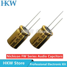10pcs NICHICON FW Series Electrolytic Capacitors HIFI Audio Capacitor 6.3V 16V 25V 35V 50V 63V 100V 1UF 10UF 220UF 330UF 470UF