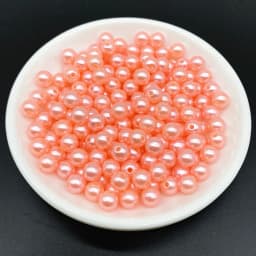 4 6 8 10mm Imitation Pearl Acrylic Beads Loose Spacer Round Bead Necklace bracelet pendant earrings Jewelry Making DIY Accessory