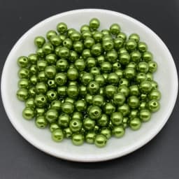 4 6 8 10mm Imitation Pearl Acrylic Beads Loose Spacer Round Bead Necklace bracelet pendant earrings Jewelry Making DIY Accessory