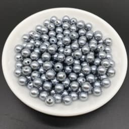 4 6 8 10mm Imitation Pearl Acrylic Beads Loose Spacer Round Bead Necklace bracelet pendant earrings Jewelry Making DIY Accessory