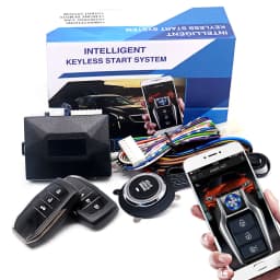 Universal Car Alarm Auto Start Stop System Remote Control Engine Ignition Autostart Kit Keyless Push Start System Car Accessorie