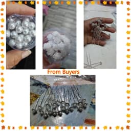 20pcs Women Hair Clips Flower Hairpin Stick Wedding Bridal Crystal Pearl Hairpins U Shaped Hair Clip Barrettes Hair Accessories