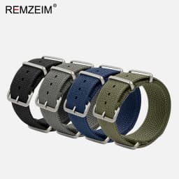 High Quality Nylon Watch Strap Brown Green Black Band Military Casual Watchband Army Sport Bracelet Replacement Belt