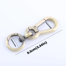2pcs Metal Spring Snap Hooks Clip, Car Keys Keychain, Trigger Spring Swivel Buckles for Bags Keys