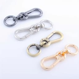 2pcs Metal Spring Snap Hooks Clip, Car Keys Keychain, Trigger Spring Swivel Buckles for Bags Keys