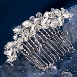 Bridal Wedding Hair Accessories Crystal Flower Hair Combs Clips for Women Bride Headpiece Bridesmaid Party Jewelry Gift