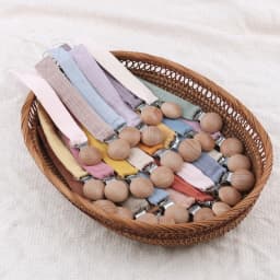 Baby Pacifier Clip Pacifier Anti-lost Chain Clip Nipple Holder Soft Cotton Children Kid Pacifier Soother Holder