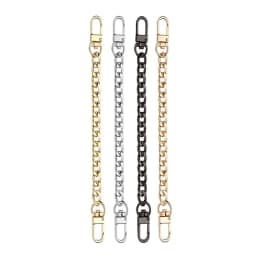 Chain Bag Strap Accessories 20cm Extension Chain Bag Metal Chain Solid Color DIY Chain Durable Gold Silver Black Belts