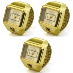 Ring Quartz Watch New Hot Selling Creative Roman Literal Alloy Shell Finger Square Dial Couple Men And Women