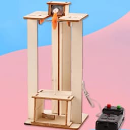 Children's Puzzle Toys Science Experiment Puzzle Kit Creative Education DIY Electric Elevator Lift Model School Teaching Aids
