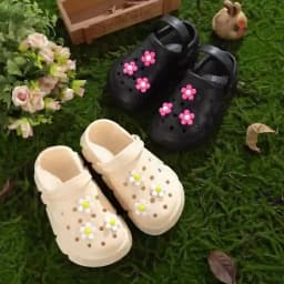Breathable Clogs,With Cartoon Excavator Charms For Boys, Lightweight Anti Slip Clogs For Indoor Outdoor Shower Beach Pool 3057