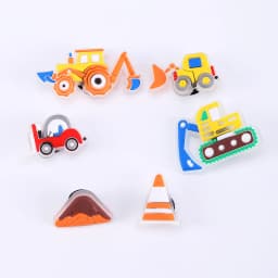 Breathable Clogs,With Cartoon Excavator Charms For Boys, Lightweight Anti Slip Clogs For Indoor Outdoor Shower Beach Pool 3057