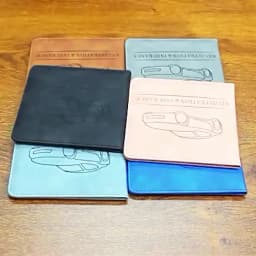Car Registration Driver's License and Insurance Card Holder - Leather Vehicle Glove Box Automobile Documents Paperwork Organizer