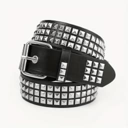 2026 New Square Bead Rivet Belt Metal Pyramid Belt Men and Women Punk Hardware Jeans Belt Y2K Belt Designer Belt Women's Belts