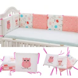 Baby Bed Protector Crib Bumper Pads 6Pcs/Set Baby Bed Bumper Kids Safety Bed Around Cotton Blend Crib Anti-collision Anti-fall