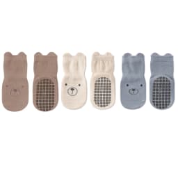 3 Pairs/Set Infant Baby Girls Anti-slip Socks Cotton Cartoon Toddler Girl Mid Tube Sock Children Kid Girl Indoor Rubber Sock Kit