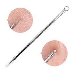 Stainless Steel Blackhead Remover, Pimple Popper Tool for Blemish, Whitehead, Acne Removal, Suitable for Normal Skin