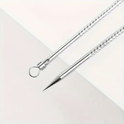 Stainless Steel Blackhead Remover, Pimple Popper Tool for Blemish, Whitehead, Acne Removal, Suitable for Normal Skin
