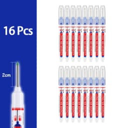 4-80Pcs 2cm Waterproof Long Head Markers Deep Hole Marker Pen for Metal Carpenter Red/Black/Blue/Green Ink Woodworking Tools