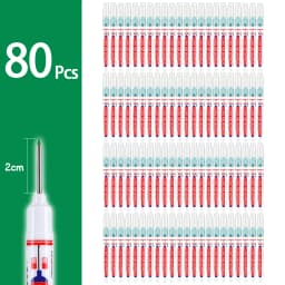 4-80Pcs 2cm Waterproof Long Head Markers Deep Hole Marker Pen for Metal Carpenter Red/Black/Blue/Green Ink Woodworking Tools