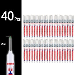 4-80Pcs 2cm Waterproof Long Head Markers Deep Hole Marker Pen for Metal Carpenter Red/Black/Blue/Green Ink Woodworking Tools