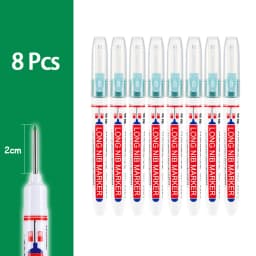 4-80Pcs 2cm Waterproof Long Head Markers Deep Hole Marker Pen for Metal Carpenter Red/Black/Blue/Green Ink Woodworking Tools