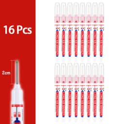4-80Pcs 2cm Waterproof Long Head Markers Deep Hole Marker Pen for Metal Carpenter Red/Black/Blue/Green Ink Woodworking Tools
