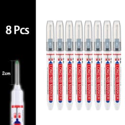 4-80Pcs 2cm Waterproof Long Head Markers Deep Hole Marker Pen for Metal Carpenter Red/Black/Blue/Green Ink Woodworking Tools