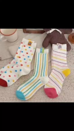 Women's Autumn Winter Cotton Long Socks Korean Fashion Colorful Cute Funny Socks Japanese Style For Girls Gift Sweet Style