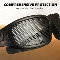 Tactical Glasses Military Goggles Shooting CS Sports Glasses Paintball Hunting Steel Mesh Anti Impact Safety Protective Goggles