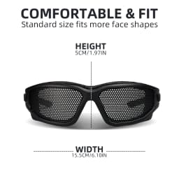 Tactical Glasses Military Goggles Shooting CS Sports Glasses Paintball Hunting Steel Mesh Anti Impact Safety Protective Goggles