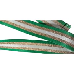 1.5 Inch Wide 3 Meters Metallic Golden/Silver Strip Webbing Strap For Bag Strap DIY Crafting Projects