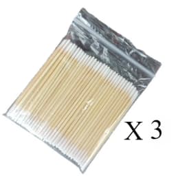 100/300/500Pc Disposable Ultra-small Cotton Swab Brush Lint Free Micro Wood Makeup Brushes Eyelash Extension Glue Removing Tools